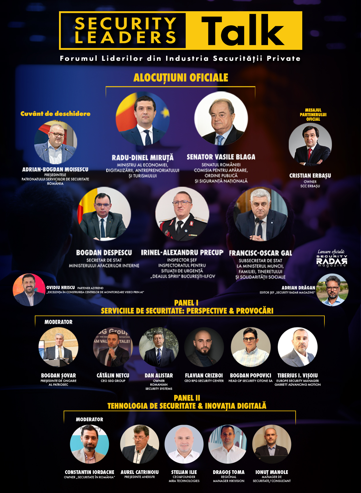 Poster conferință Security Leaders Talk 2025